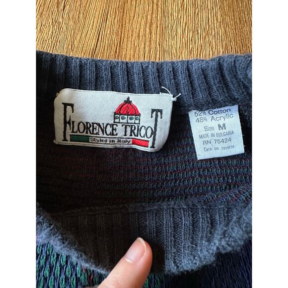 Florence Tricot Vintage Men's Sweater Size Medium - Picture 2 of 5